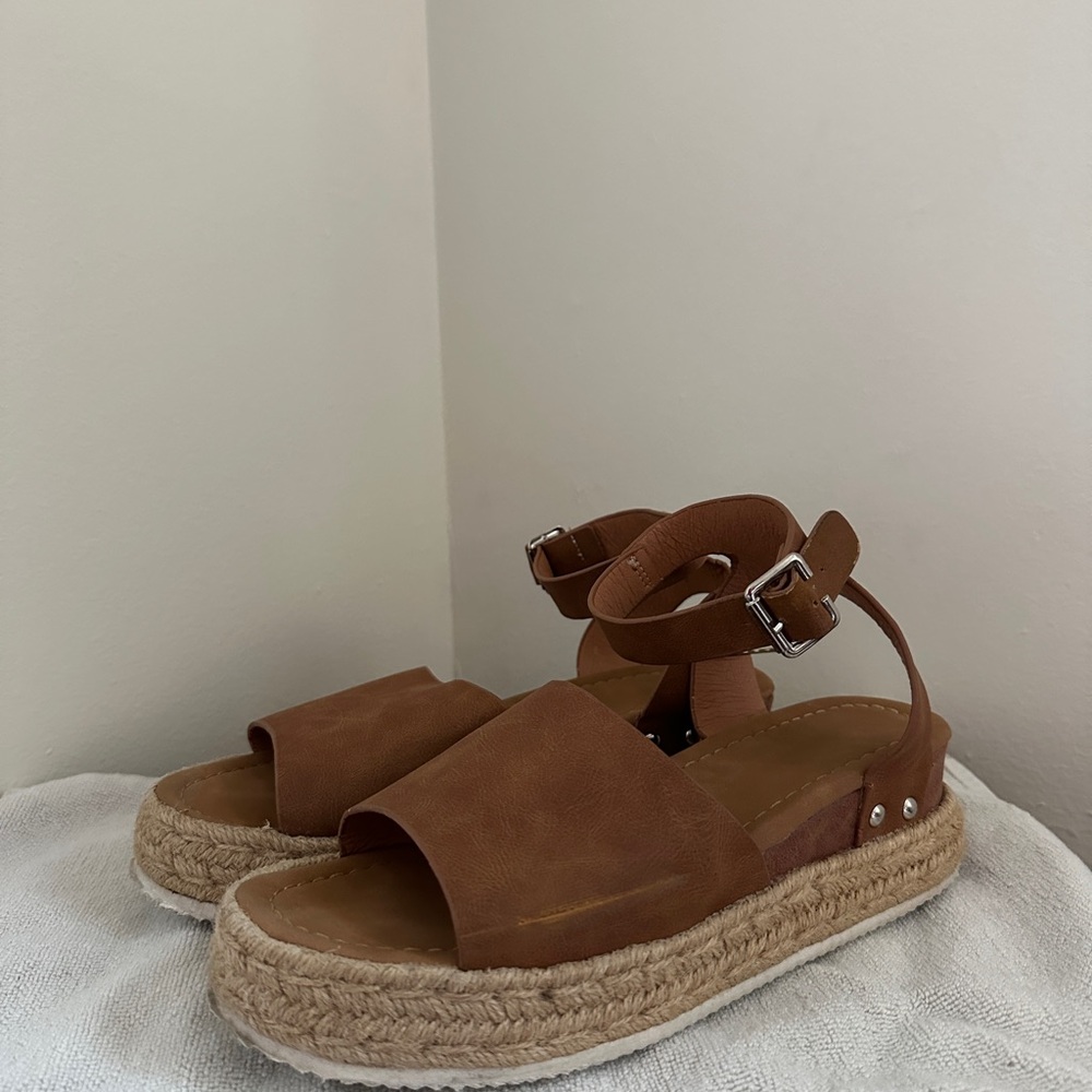 Brown Espadrille Sandals